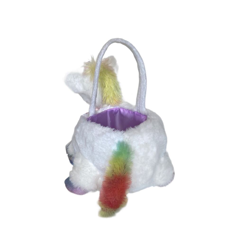 NWT New Unicorn Plush Easter Basket - Picture 4 of 6